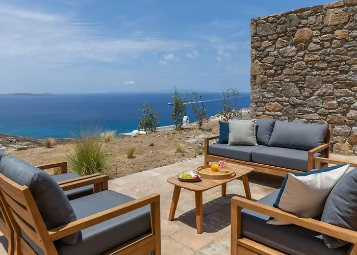 Mykonos 3 Bedroom Luxury Private Pool Views Villa